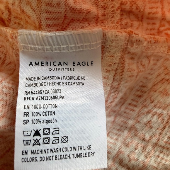 American Eagle Outfitters Peach Patterned Camisole - Picture 7 of 7